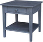 IC INTERNATIONAL CONCEPTS Spencer Gray Wood End Table by InternationalConcepts