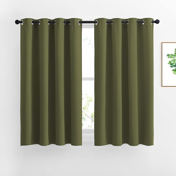 NICETOWN 45 inches Bedroom Curtains Panels by NICETOWN