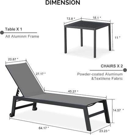 PURPLE LEAF Outdoor Chaise Lounge - Image 2