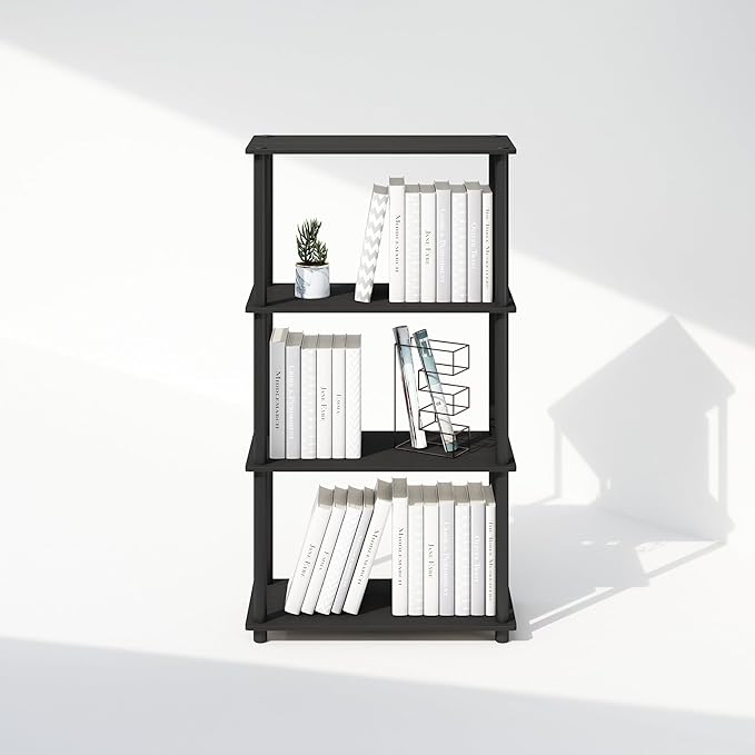Furinno Turn-N-Tube Book Shelf, 4-Tier Bookshelf, Bookcase - Image 7