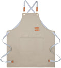 Lisianthus 2 Pack Adjustable Bib Aprons for Women with Pockets, Men's Kitchen Cooking Apron