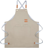Lisianthus 2 Pack Adjustable Bib Aprons for Women with Pockets, Men's Kitchen Cooking Apron