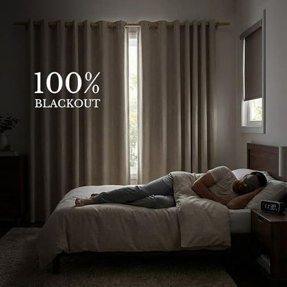 NICETOWN 100% Blackout Curtains 95 inches Length - Image 2