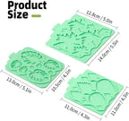 KALAIEN Leaf Molds Silicone,Leaves Chocolate Mold Leaf Fondant Molds Silicone for Clay Crafts Air Dry,3D Candy Gumpaste Moulds Set of 3