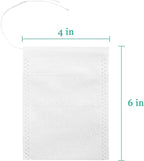 Yzurbu 200pcs 4''x6'' Cold Brew Coffee Filter Bags, No Mess Disposable Filter Bag with Drawstring for Coffee Grounds & Ice Tea