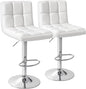 Homall Bar Stools Modern PU Leather Adjustable Swivel Barstools, Armless by Homall