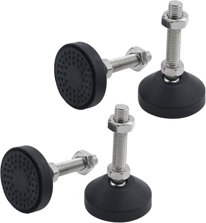 Antrader 4Pcs M10 Thread Adjustable Foot Cups Reinforced Nylon Base 48mm by Antrader