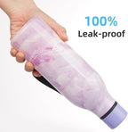 Insulated Water Bottle with Strap,18 oz Double Wall Stainless Steel Vacuum Bottles Metal Water Flask,Dawn