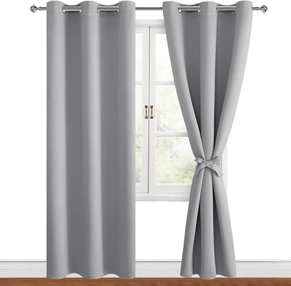 Blackout Curtains for Bedroom, 38 x 84 Inch, 2 Panels | Thermal Insulated & by Hiasan