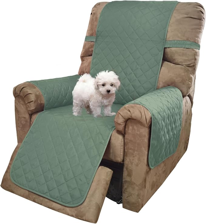 U-NICE HOME Reversible Recliner Chair Covers, Pet Friendly, Elastic Straps by U-NICEHOME