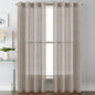 H.VERSAILTEX Linen Curtains Flax Linen Blended Curtain Panels by HVERSAILTEX