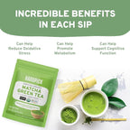 HANDPICK Japanese Organic Matcha Green Tea Powder (100 Servings) - Authentic Premium Second Flush Harvest | Resealable Ziplock Pouch