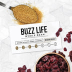 Better Buzz Life Blend (Buzz Life) Whole Bean Coffee Medium Roast, 12 Ounce (Pack of 1), Small Batch Roasted Arabica Coffee Beans, Dark Chocolate Notes