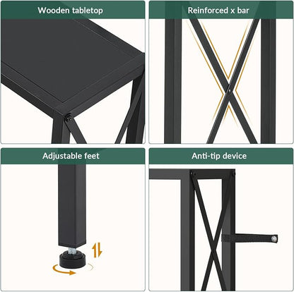 Gewudraw Console Table Narrow Long, Behind Couch Table - Image 8