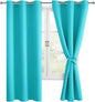 Blackout Curtains for Bedroom, 38 x 72 Inch, 2 Panels | Thermal Insulated by Hiasan