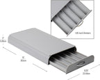 Mind Reader Nespresso Compatible Capsule Drawer, Countertop Organizer, Coffee Pod Holder, Storage, 9.25"L x 15"W x 2"H, Gray