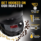 SR540 Automatic Coffee Bean Roaster | Roast Coffee At Home | Variable Heat Settings | Convection Fan Control | Digital Status Display | Speed Roasting System | The Freshest Roast On Earth
