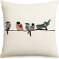 RABUSOFA Outdoor Birds Pillow Covers 20x20 Inch, Lumbar Small Throw Pillows by RABUSOFA