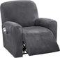 H.VERSAILTEX Velvet Stretch Recliner Couch Covers 4-Pieces Style Recliner Chair by HVERSAILTEX