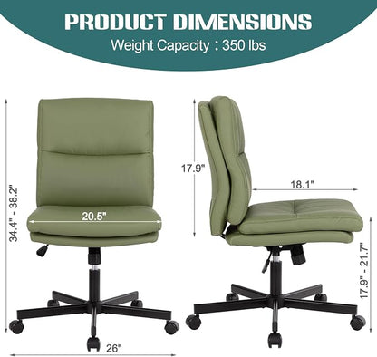 LUCKWIND Armless Office Desk Chair - Image 2
