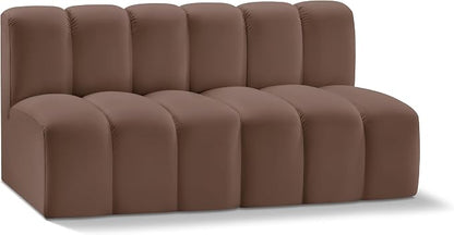 Meridian Furniture 101Brown-S2A Arc Collection Modern | Contemporary Modular by MeridianFurniture