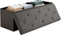 30 inch Storage Ottoman Bench, 30 inch Folding Storage Bench Ottoman, by Unknown
