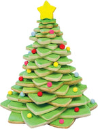 R&M International Star Tree Cookie Cutters to Make 3D Tree, 10-Piece Plastic Set