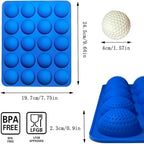 Silicone Golf Ball Cake Pop Mold - 40-Cavity Golf Ball Chocolate Molds for Cake Decorations, Hot Chocolate Bomb, Jelly, Pudding, Gelatin Molds