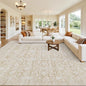 10x12 Area Rugs Living Room: Bedroom Washable Carpet Natural Beige | Large by Luxturiy