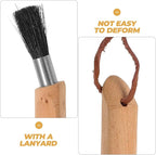 Artibetter Coffee Machine Cleaning Brush - Multi-Functional Wood and Bristle Brush for Thorough Espresso Grinder Maintenance