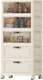 5-Tier Foldable Storage Cabinet by FoldTrend