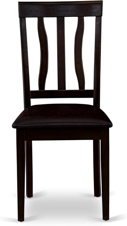 East West Furniture ANC-CAP-LC Antique Dining Chairs - Image 4