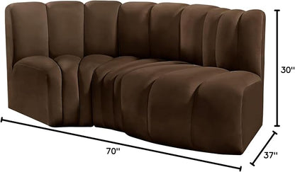 Meridian Furniture 103Brown-S3D Arc Collection Modern | Contemporary Modular - Image 3