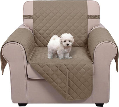 U-NICE HOME Reversible Oversized 28''Chair Covers, Taupe/Taupe | Armchair Cover by U-NICEHOME