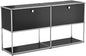 Modern Storage Cabinet Black F Versatile Free-Standing Organizer by ARVORAHome