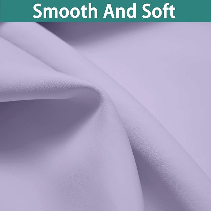 Yakamok Lilac 100% Blackout Curtains 54 Inches Long - Image 7