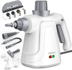 Steam Cleaner, 15.2OZ Hands-free Steamer for Cleaning with 14PCS Accessories & Safety Lock, Chemical-Free Pressurized Handheld Steam Cleaner for Home, Car, Furniture, Grease, Grout, Floor