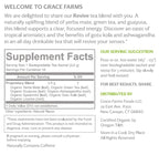 Grace Farms REVIVE Wellness Organic Tea Blend (16 Pyramid Sachets) | Yerba Mate, Green Tea, & Adaptogens | Natural Energy Coffee Replacement | Fairtrade & Kosher | Gives Back 100% of Profits