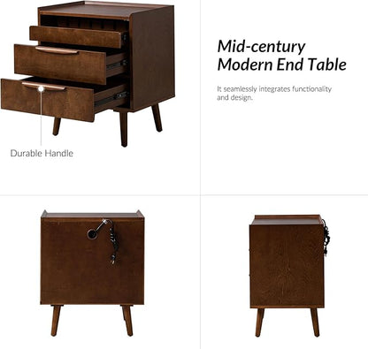 HULALA HOME 2 Drawer End Table - Image 7