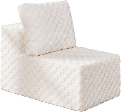 Single Sofa 1 Seat Couch with Deep Seat Memory Foam Cloud Chair with Pillows - Image 8