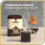 Don Francisco's Organic French Roast Whole Bean Coffee, Dark Roast – 100% Arabica, 18 oz Bag, Premium Coffee for Drip, Pour Over and French Press