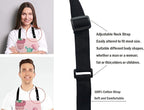 Cactus Bib Apron with Adjustable Neck for Men Women,Suitable for Home Kitchen Cooking Waitress Chef Grill Bistro Baking Apron