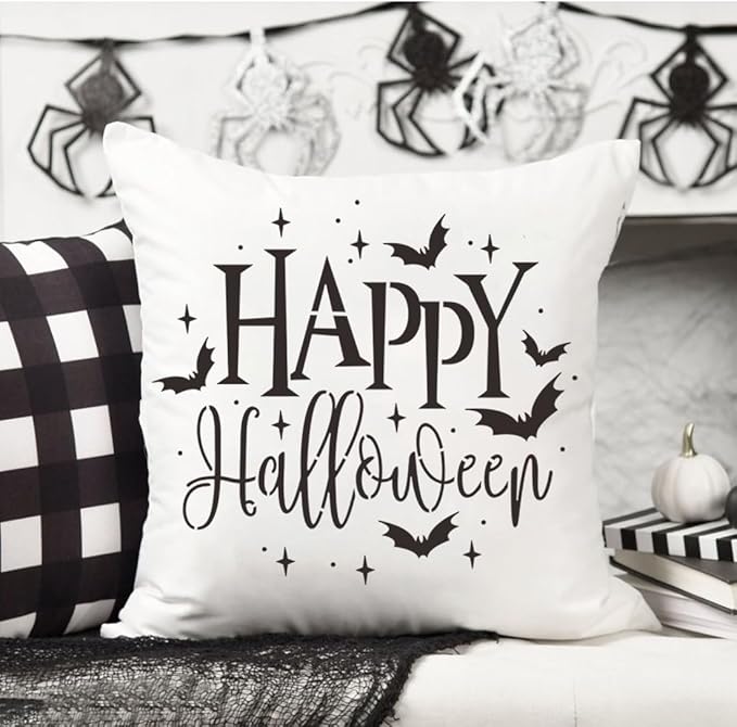 Halloween Stencils for Painting on Wood 12inch Round Halloween Stencil Hocus Pocus Ghost Templates for Wood Fabrics Door Wreath DIY Crafts Decor