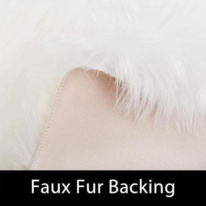 Latepis Area Rugs 6x9 Faux Fur Sheepskin Rug - Image 4