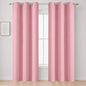 Blackout Curtains 42 x 95 inch/Pink Curtains Set of 2 Panels/Thermal Insulated by Lemomo