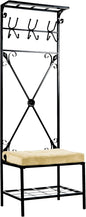 SEI Furniture - Dovanti Entryway Storage Rack & Bench Seat - Transitional Design by SEIFurniture