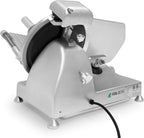 KWS Metal Collection MS-10DS Commercial 320W 10-Inch Meat Slicer Anodized Aluminum Base with Stainless Steel Blade + Blade Removal Tool, Frozen Meat/Cheese/Food Slicer Quiet [ ETL, NSF Certified ]