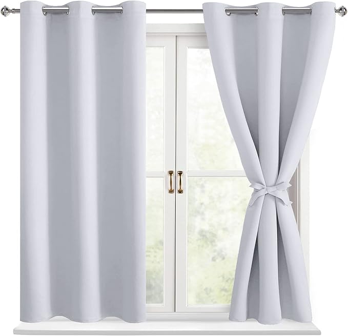 Blackout Curtains for Bedroom, 2 Panels, Window Curtains for Living Room by Hiasan