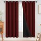 SimpleHome Burgundy Red 100% Blackout Curtains Room Darken Living Room 72 | by SimpleHome