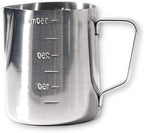 Milk Frothing Pitcher Steaming Pitchers Stainless Steel Milk/Coffee/Latte/Cappuccino Steam Pitchers Milk Jug Cup (350ml/12oz Single)